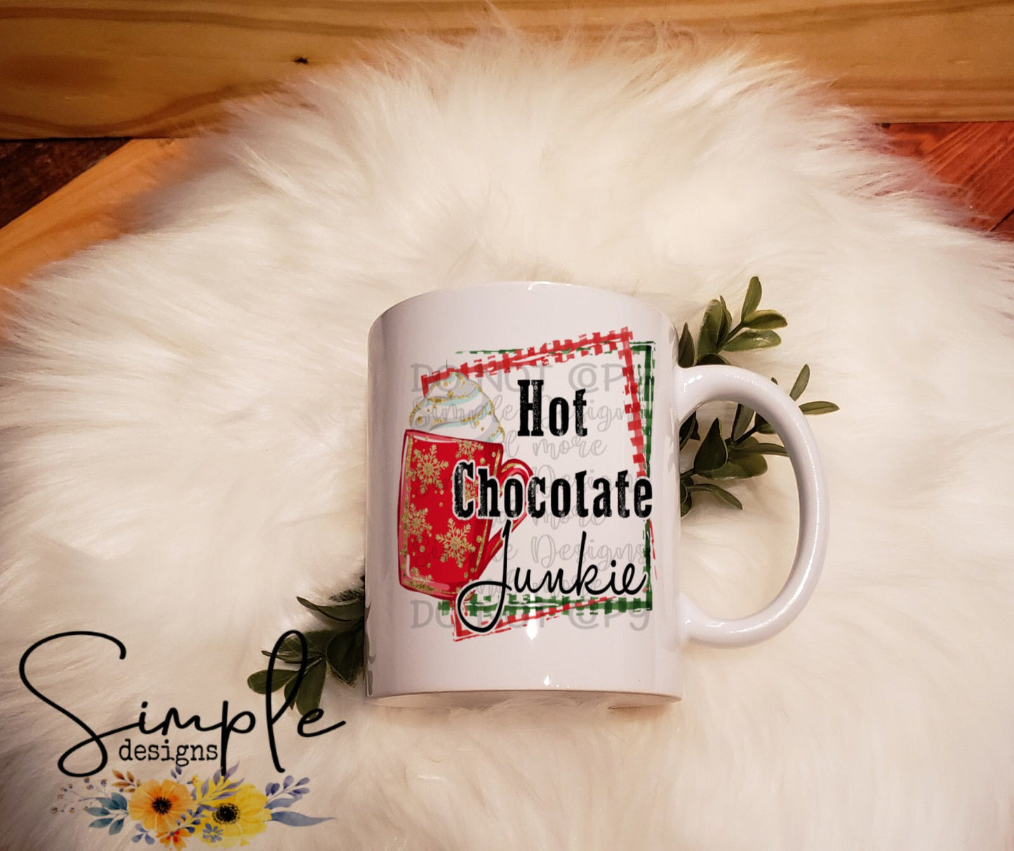 Hot Chocolate Junkie Sublimation Heat Transfer Sheet