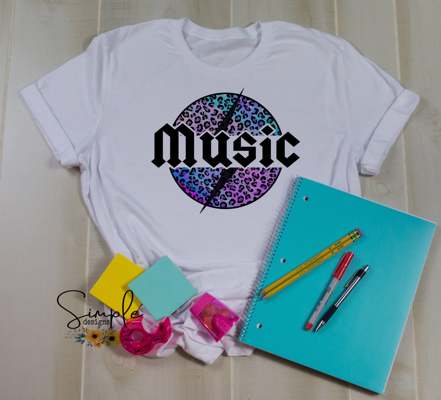 Music Custom Back to School Sublimation Heat Transfer Sheets