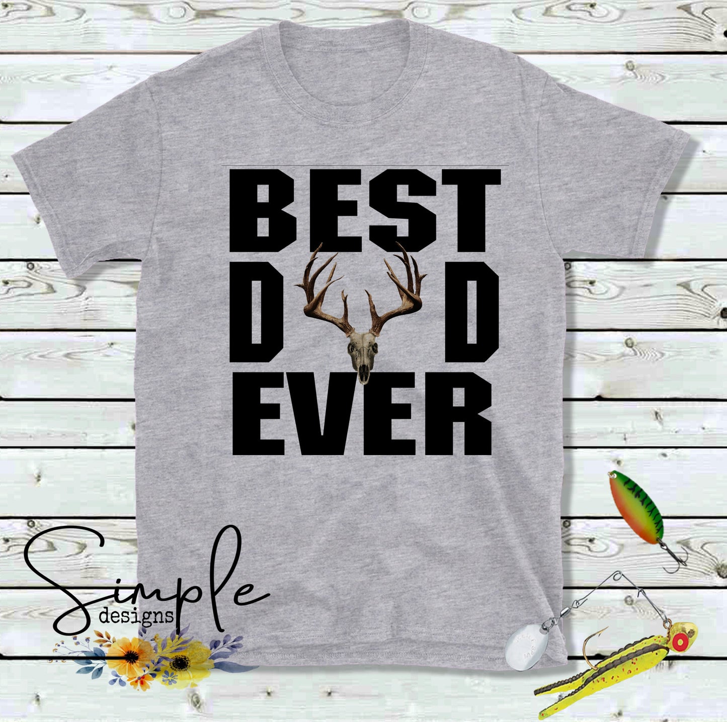 Deer BEST DAD EVER Custom Sublimation Heat Transfer Sheet