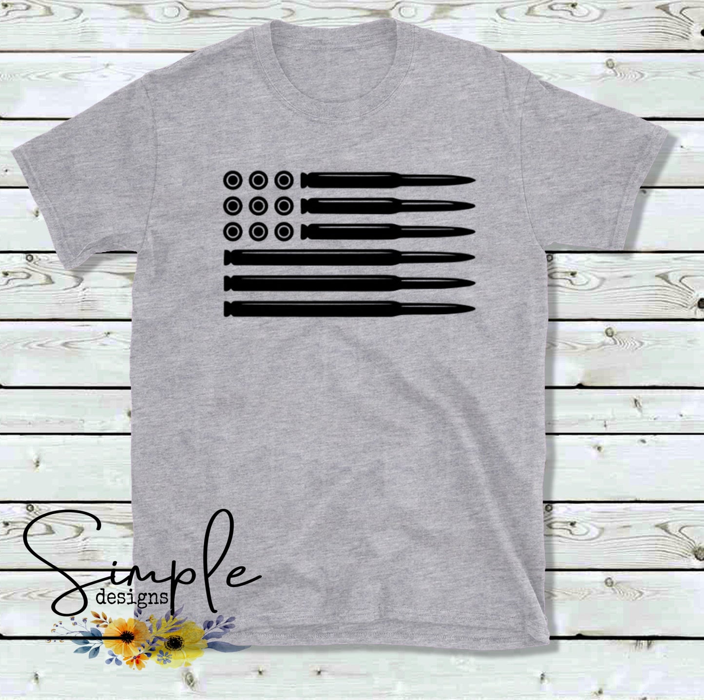 Flag Bullets second Amendment Sublimation Heat Transfer Sheets