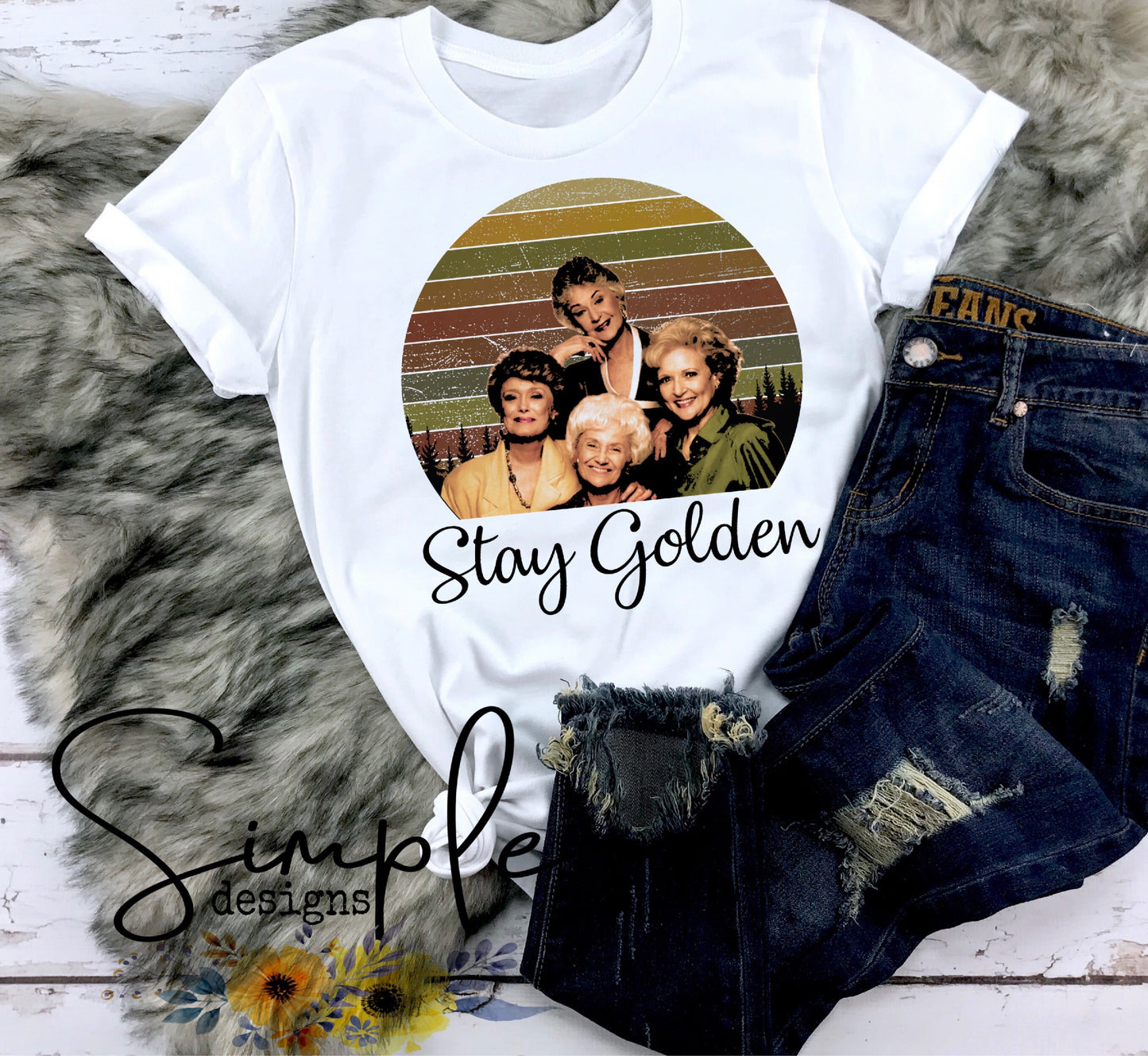 Stay Golden Sublimation Heat Transfer Sheet