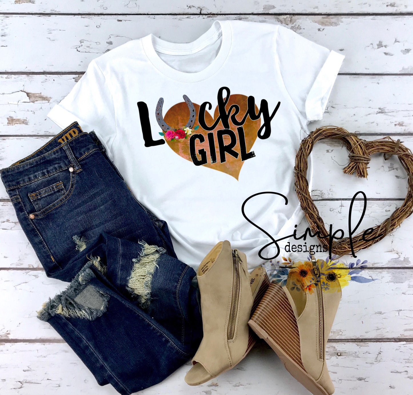 Lucky Girl Sublimation Heat Transfer Sheet