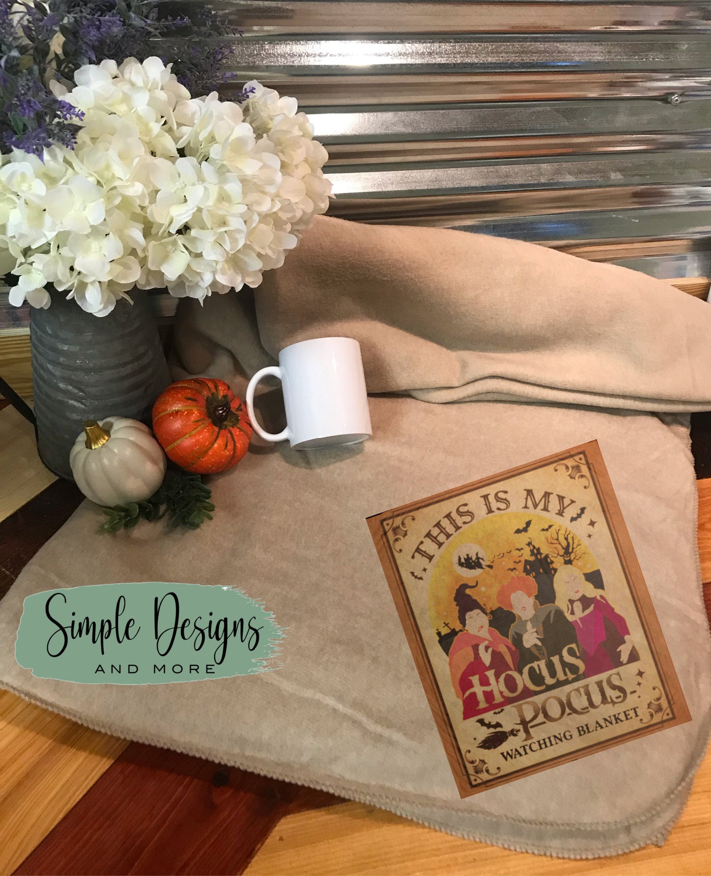 Halloween Movie watching Blanket Sublimation Heat Transfer Sheet