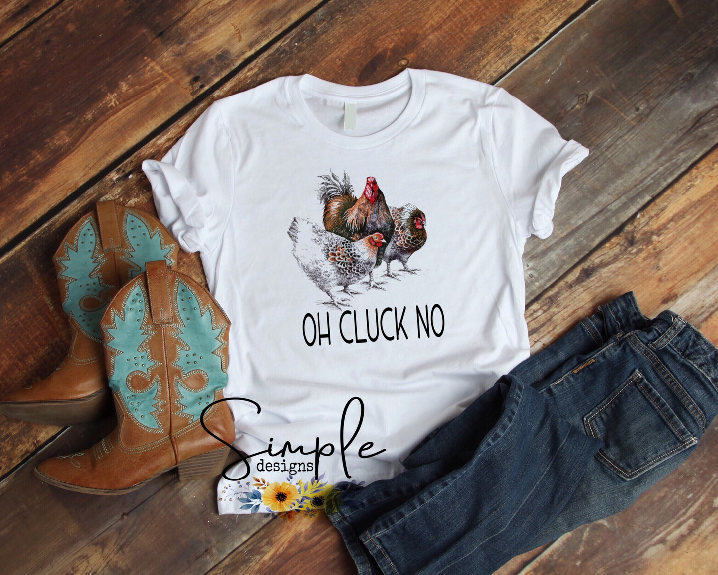 Oh Cluck No Trio Sublimation Heat Transfer Sheet