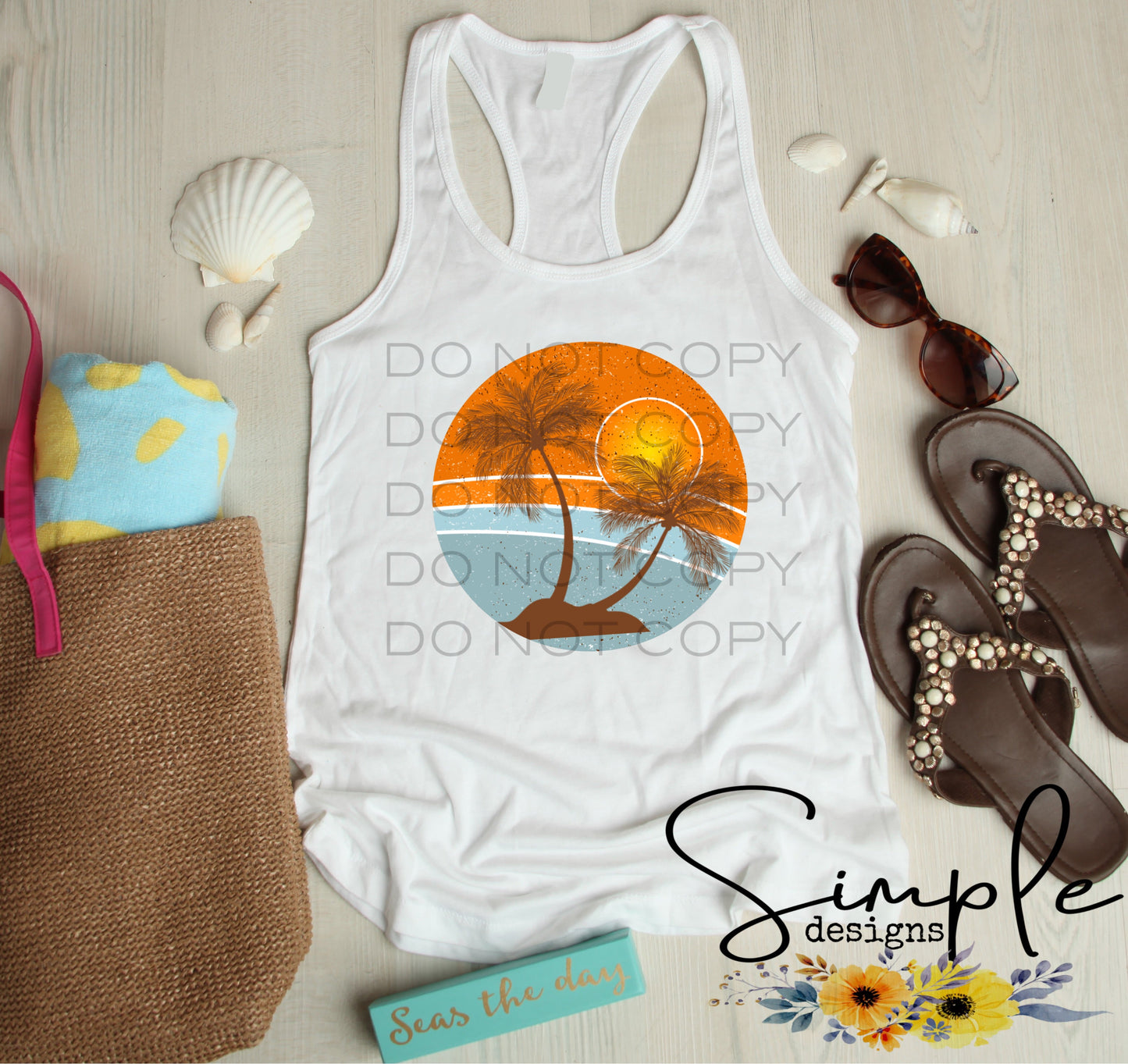 Summer Sunset Sublimation Heat Transfer Sheets
