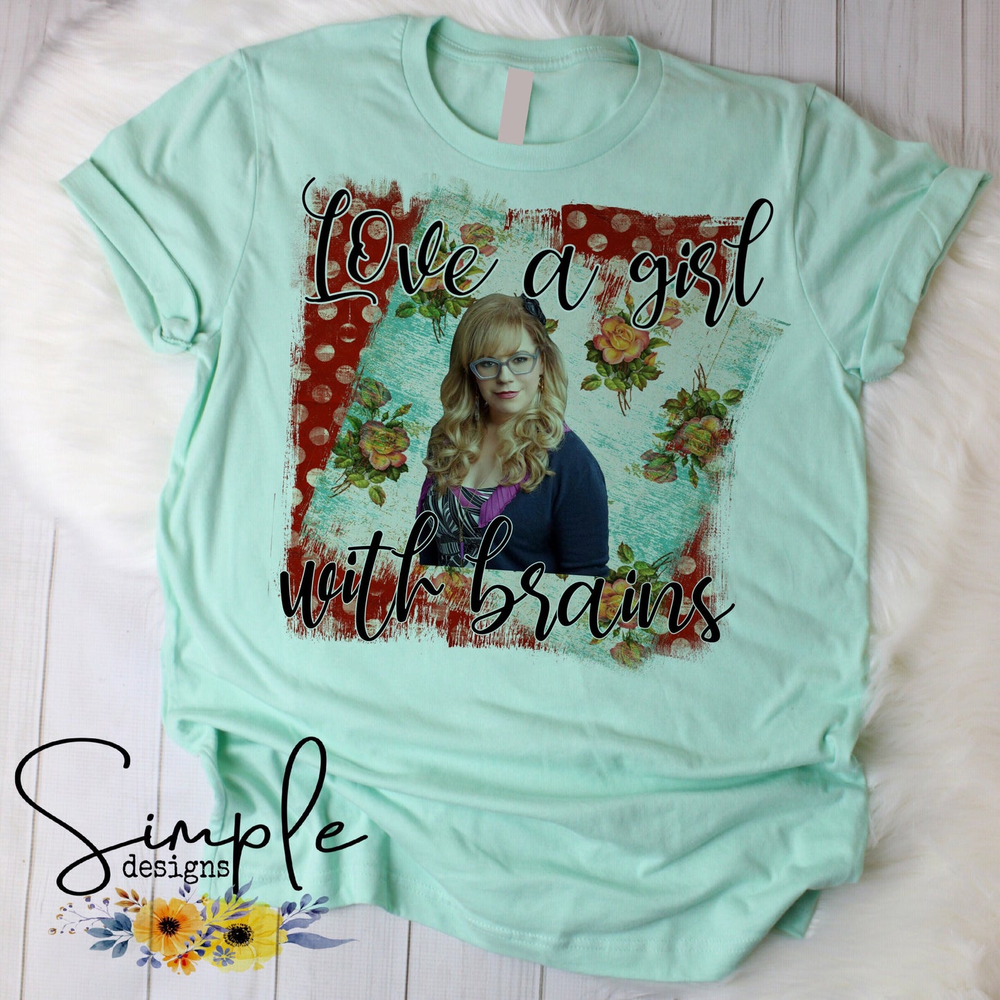 Love a Girl With Brains Sublimation Heat Transfer Sheets