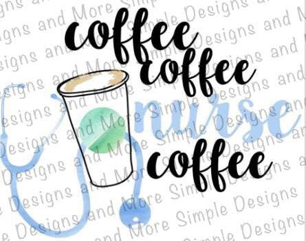Coffee Nurse Sublimation Heat Transfer Sheets