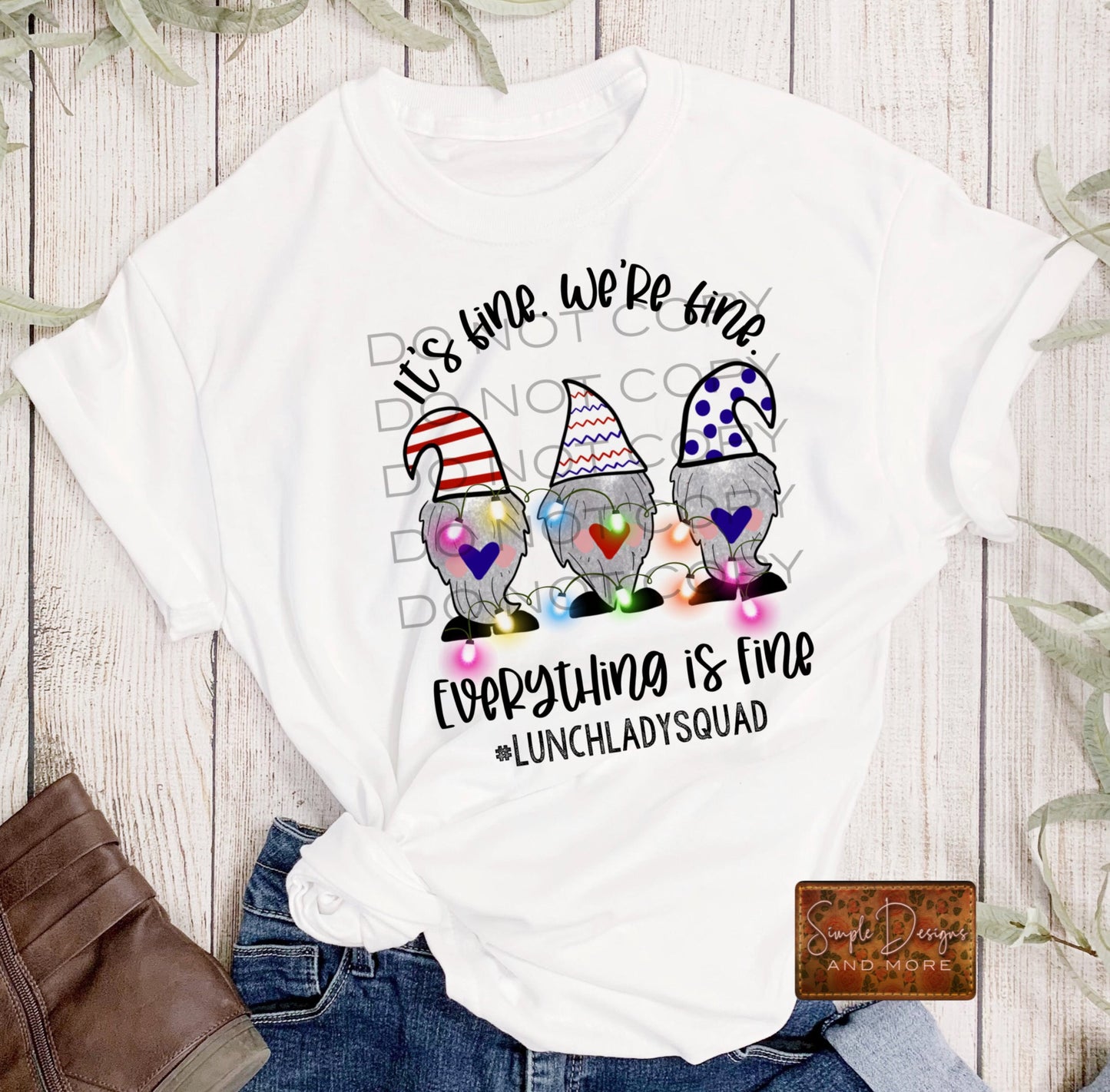 Lunch Lady Squad Sublimation Heat Transfer Sheets
