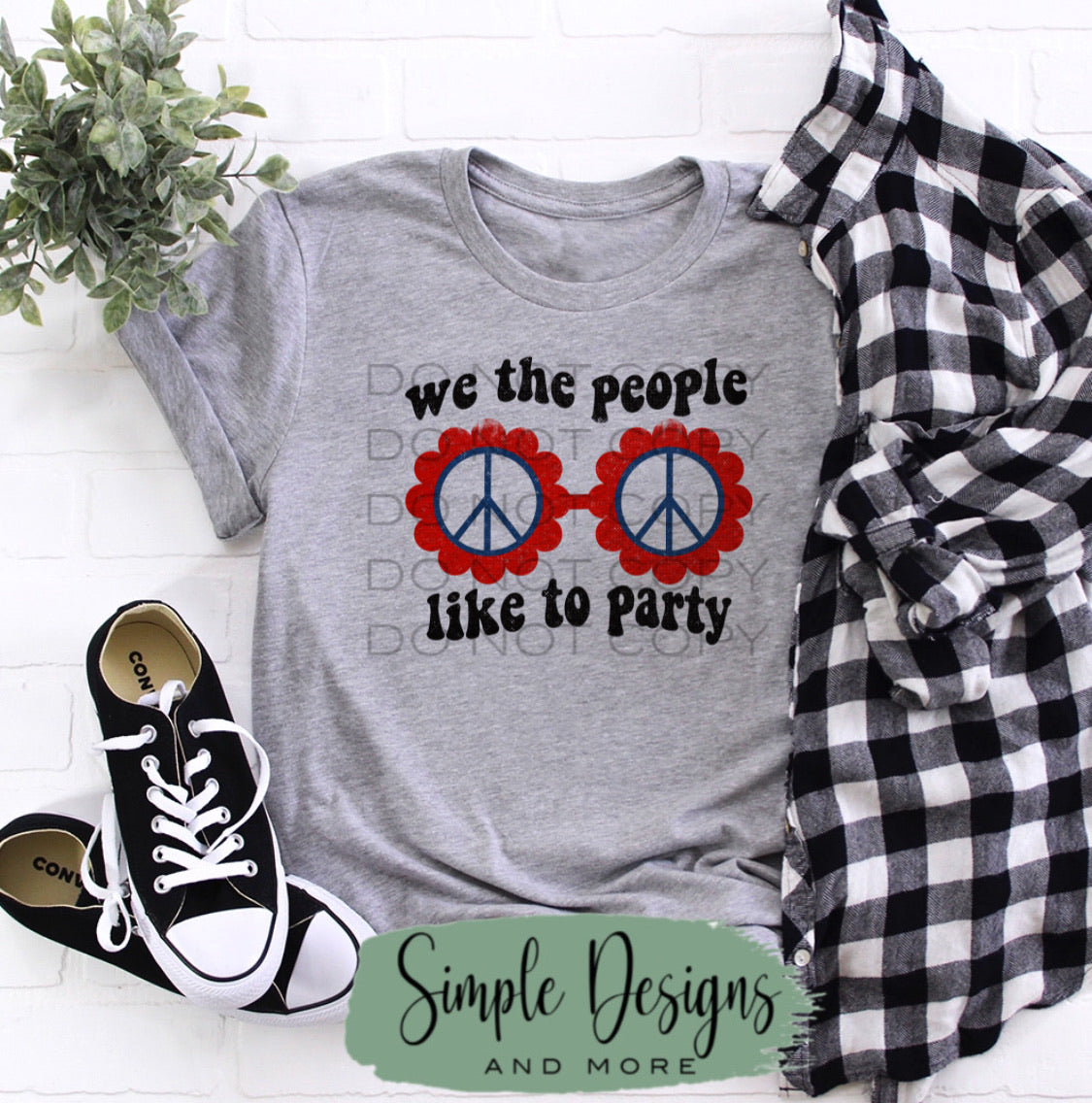 We the People Like to Party Sublimation Heat Transfer Sheets