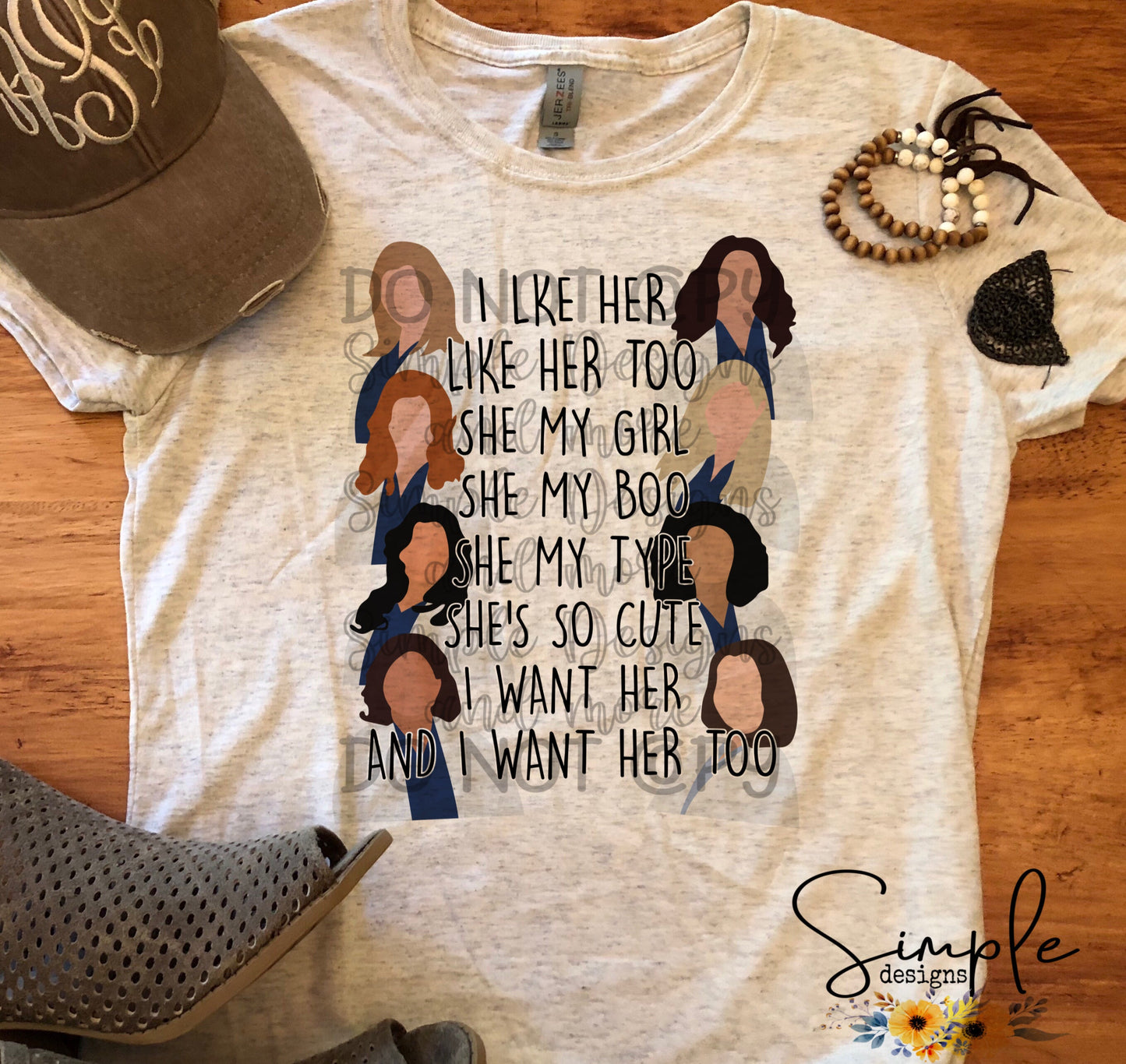 I Like Her Current Grey’s Sublimation Heat Transfer Sheet