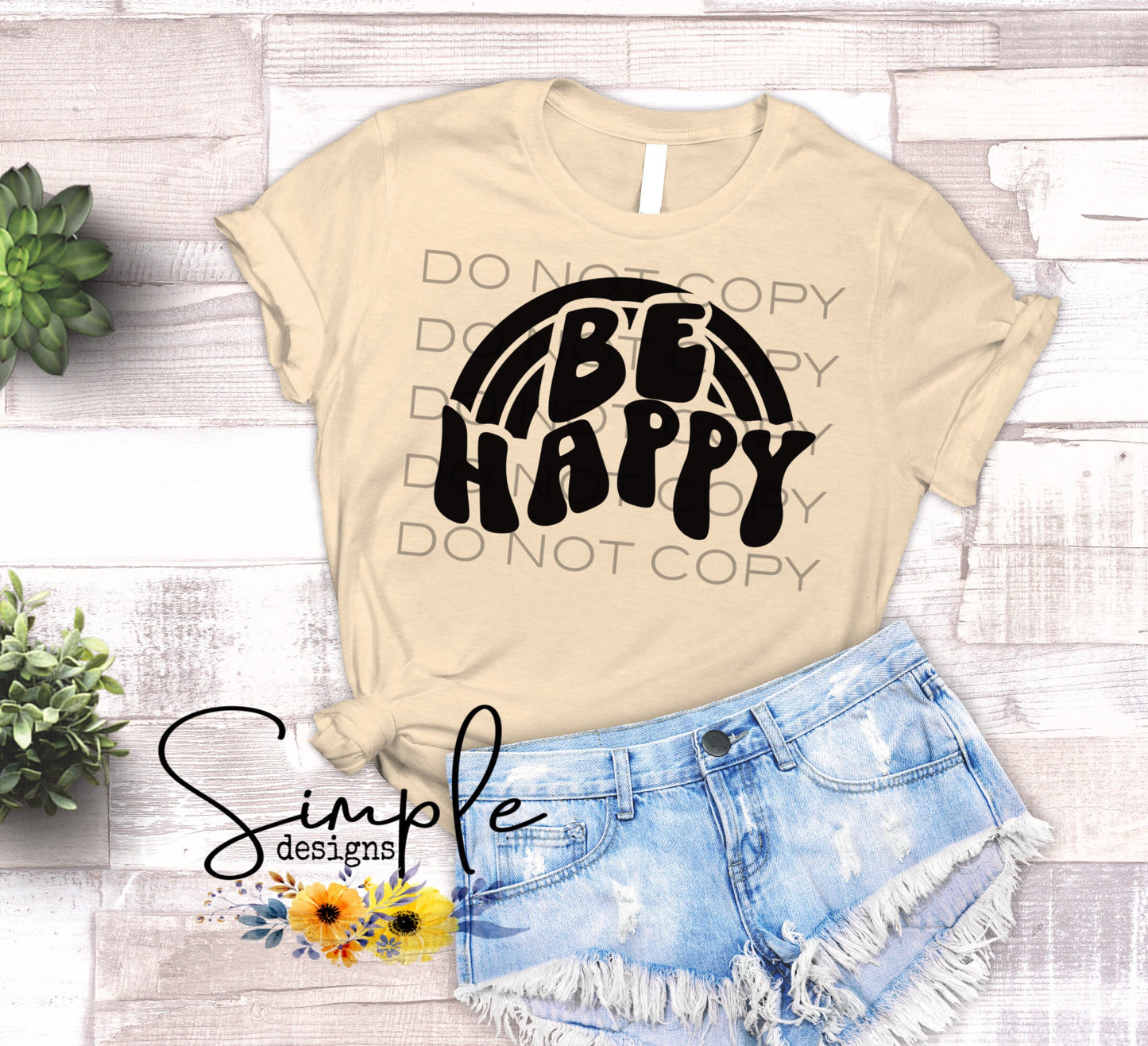 Be Happy Sublimation Heat Transfer Sheets