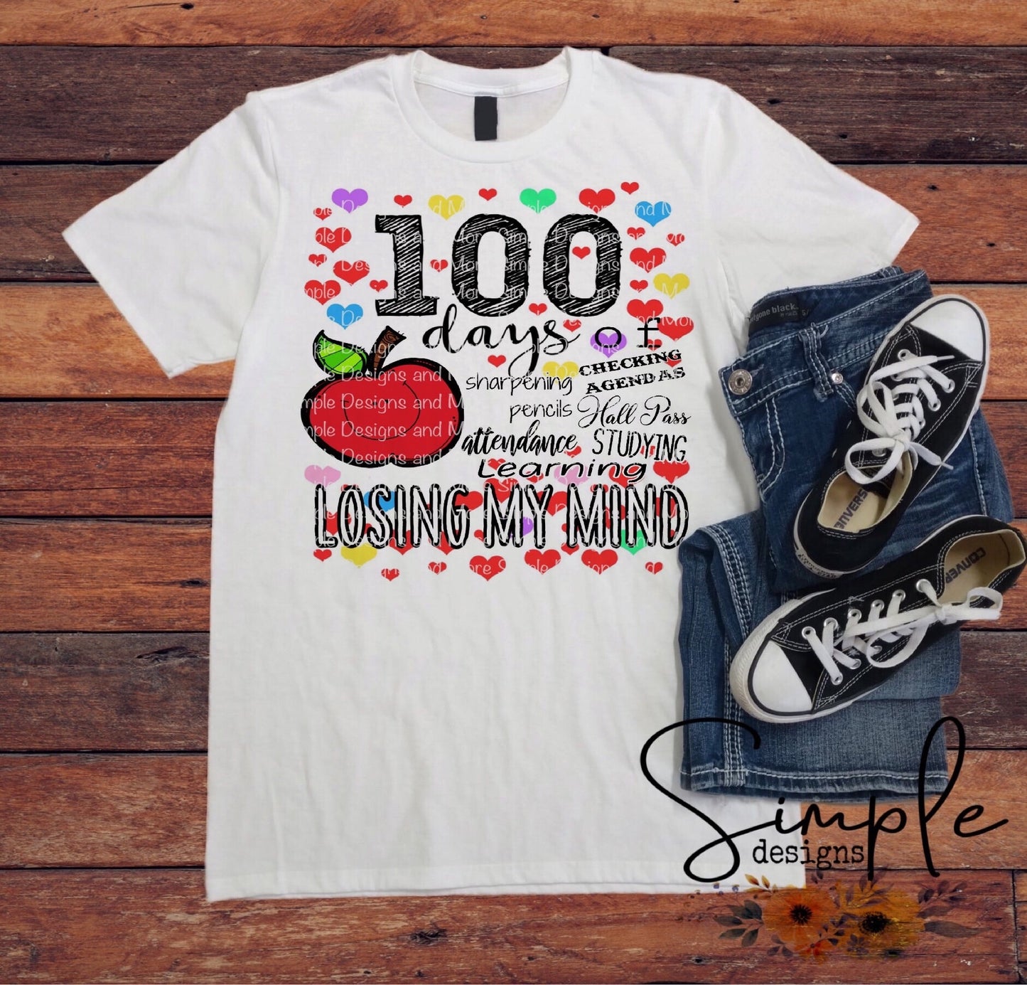 100 Days of Sharpening Pencils Making Lunch School Sublimation Heat Transfer Sheet