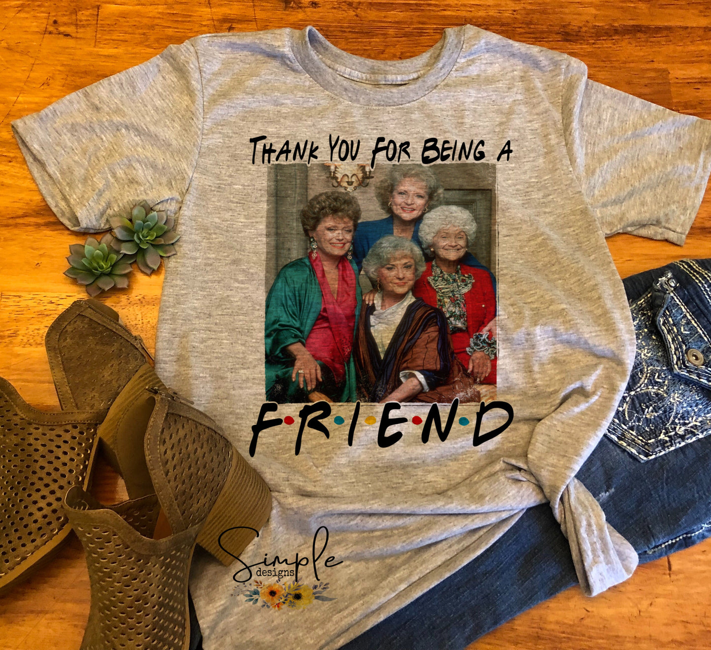 Thank You For Being a Friend Golden Girls Sublimation Heat Transfer Sheets