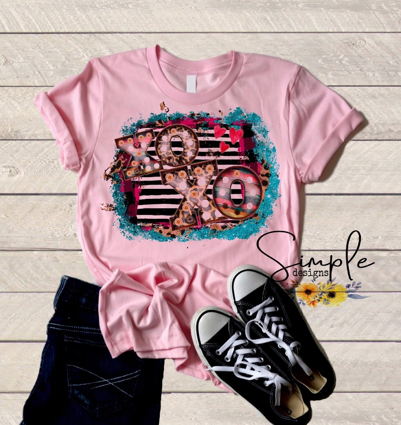 XO Love XO Sublimation Heat Transfer Sheet