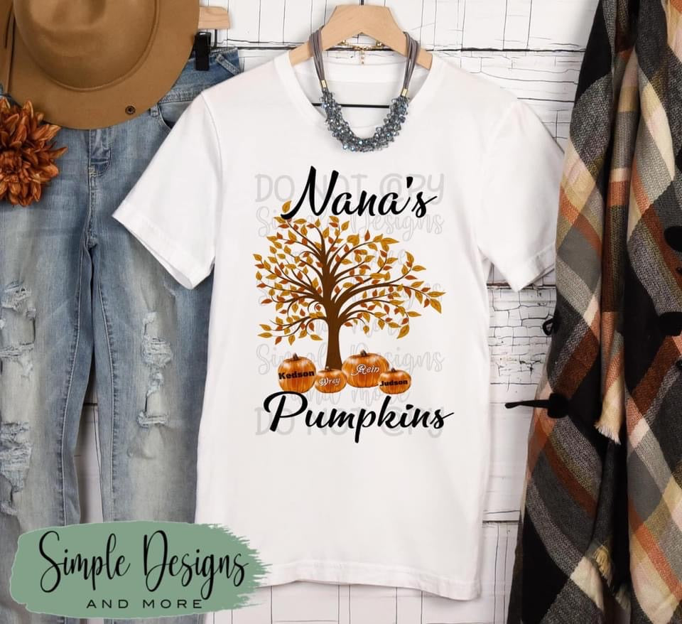 Custom Pumpkins Sublimation Heat Transfer Sheets