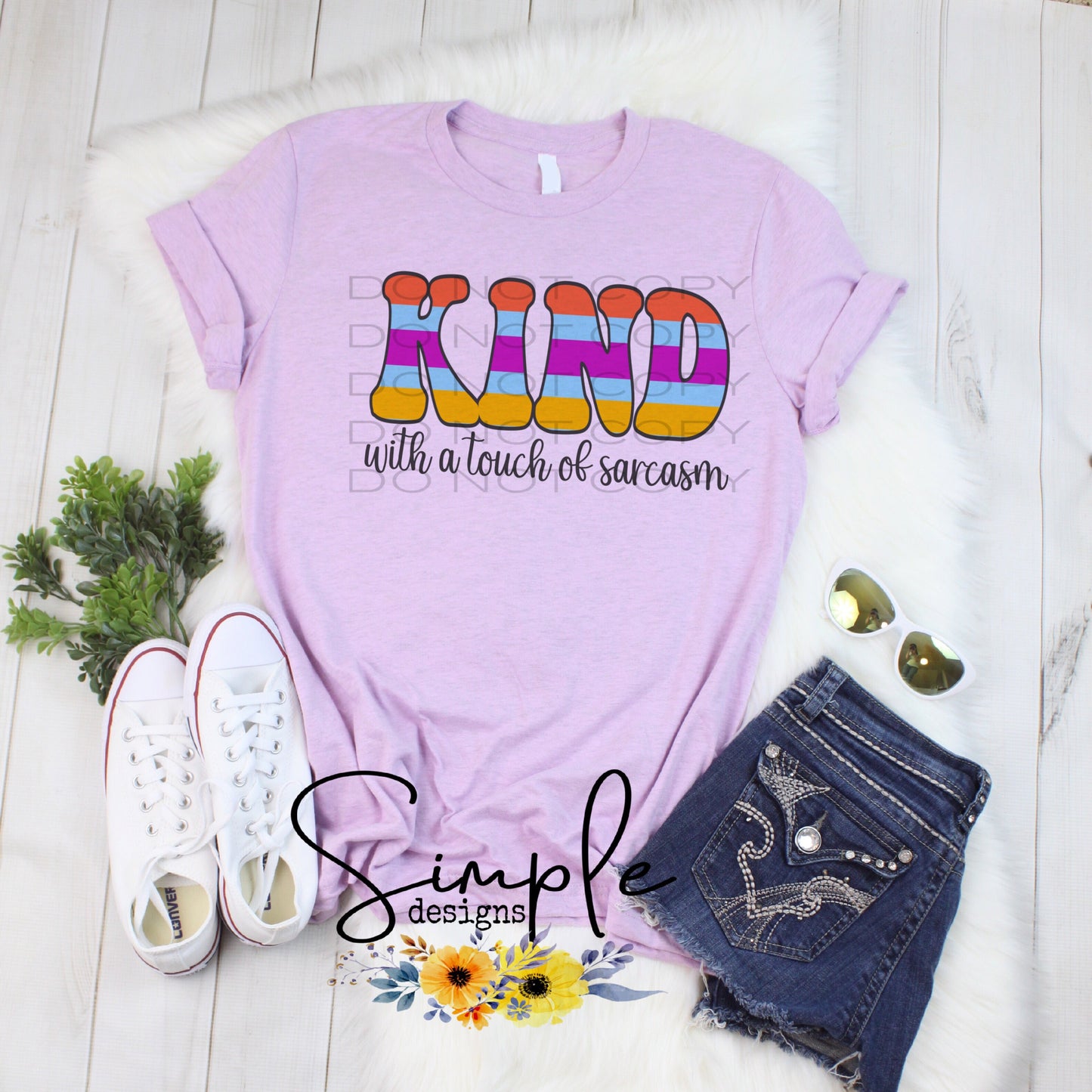 Kind With a Touch of Sarcasm Sublimation Heat Transfer Sheets