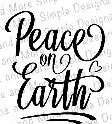 Peace on Earth Sublimation Heat Transfer Sheet