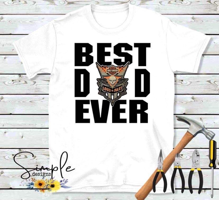 HD BEST DAD EVER Custom Sublimation Heat Transfer Sheet