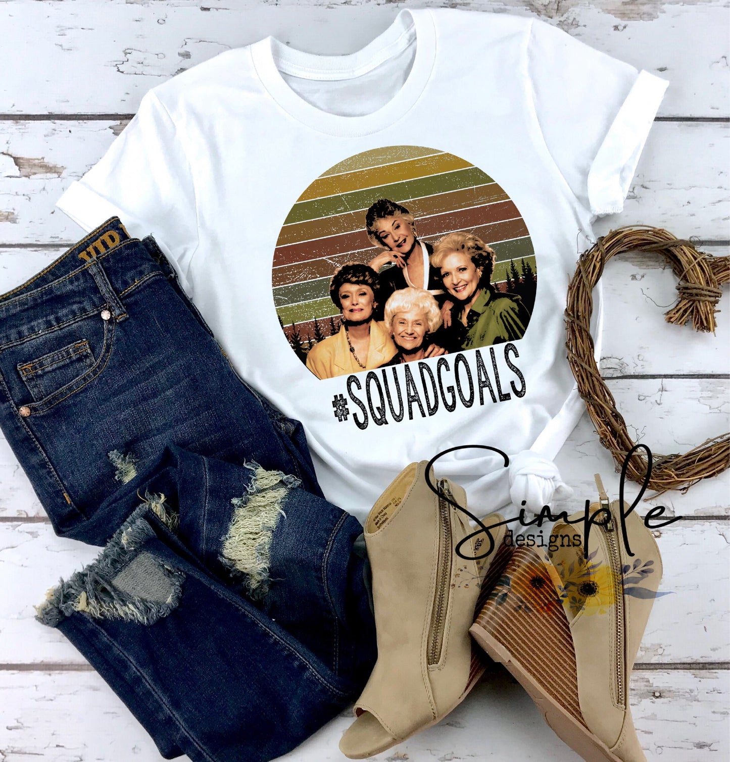 Squad Goals Golden Girls Sublimation Heat Transfer Sheet