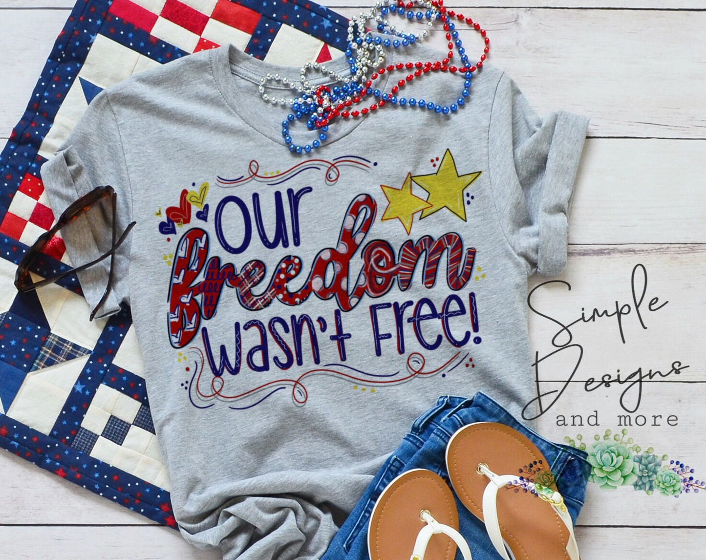 Our Freedom Was Not Free Sublimation Heat Transfer Sheets