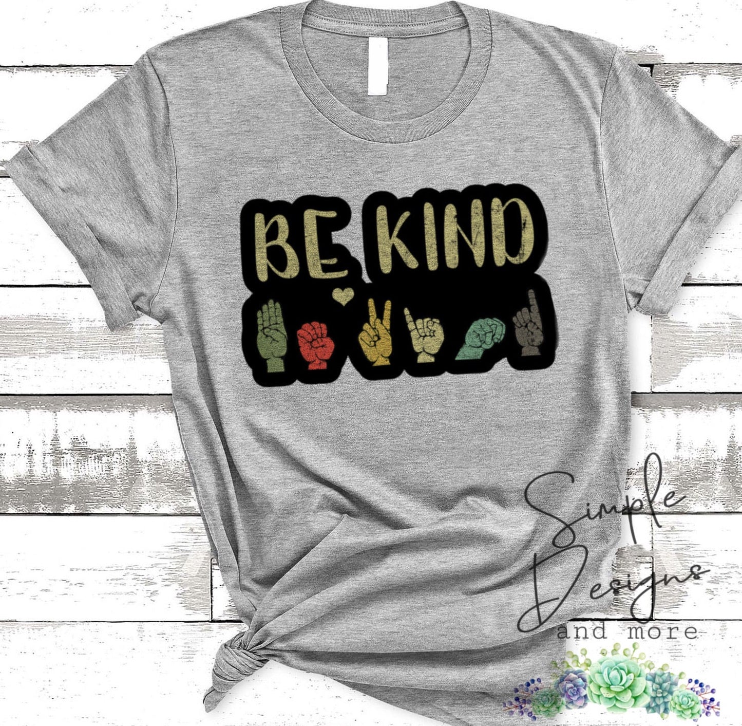 Be Kind ASL Sublimation Heat Transfer Sheets