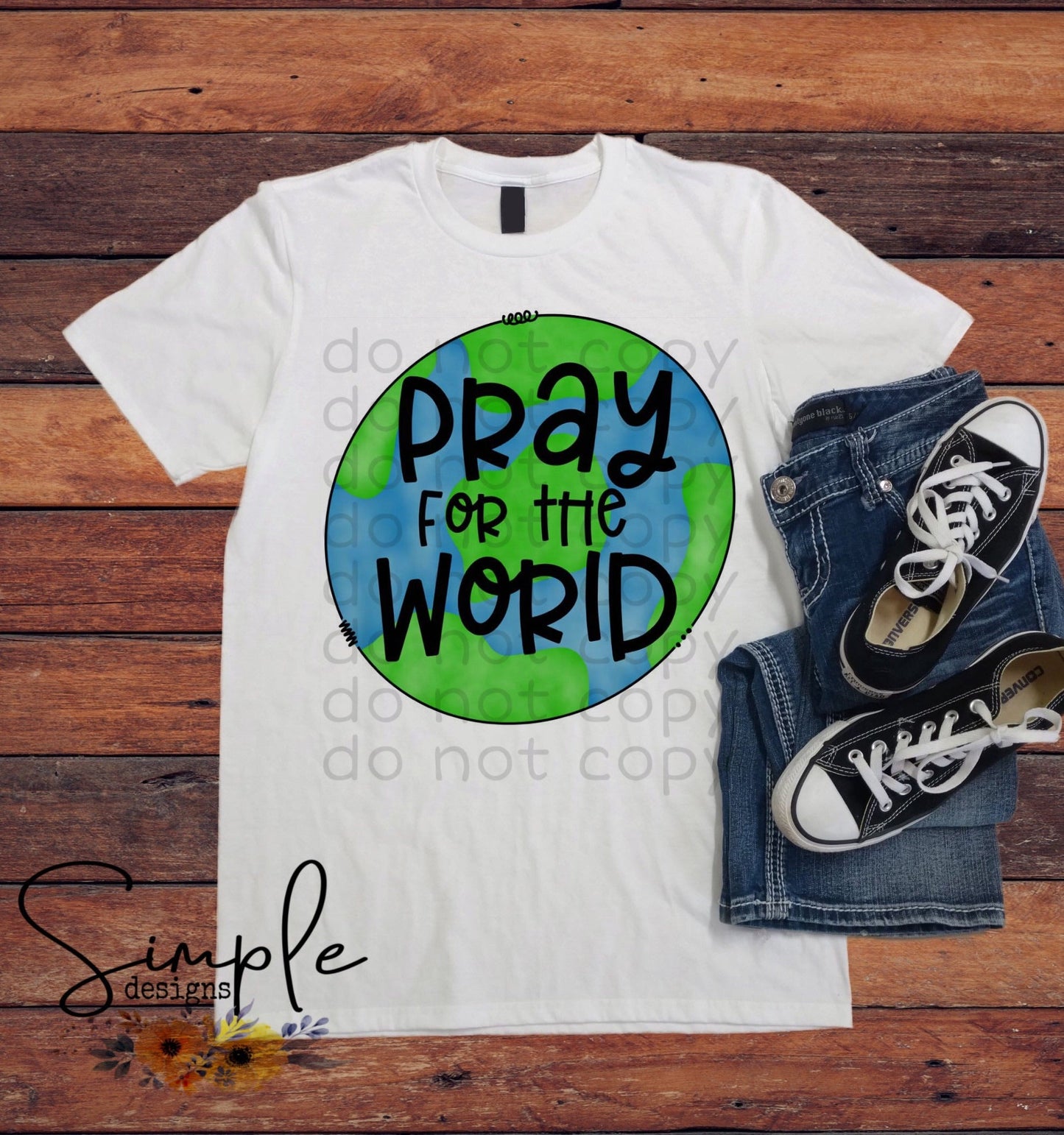 Pray for the World Corona Virus Sublimation Heat Transfer Sheets