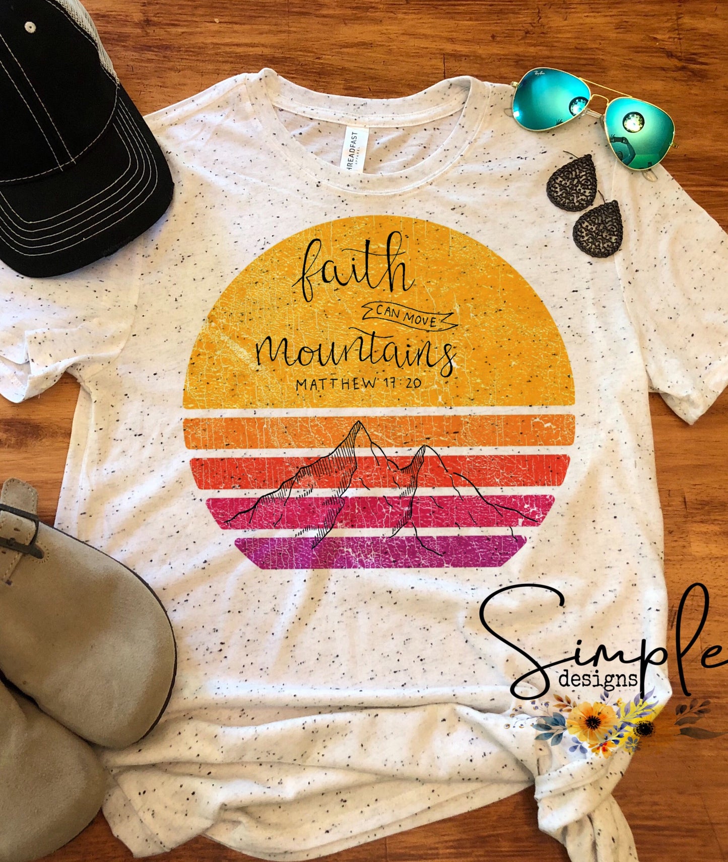 Faith Can Move Mountains Sublimation Heat Transfer Sheets