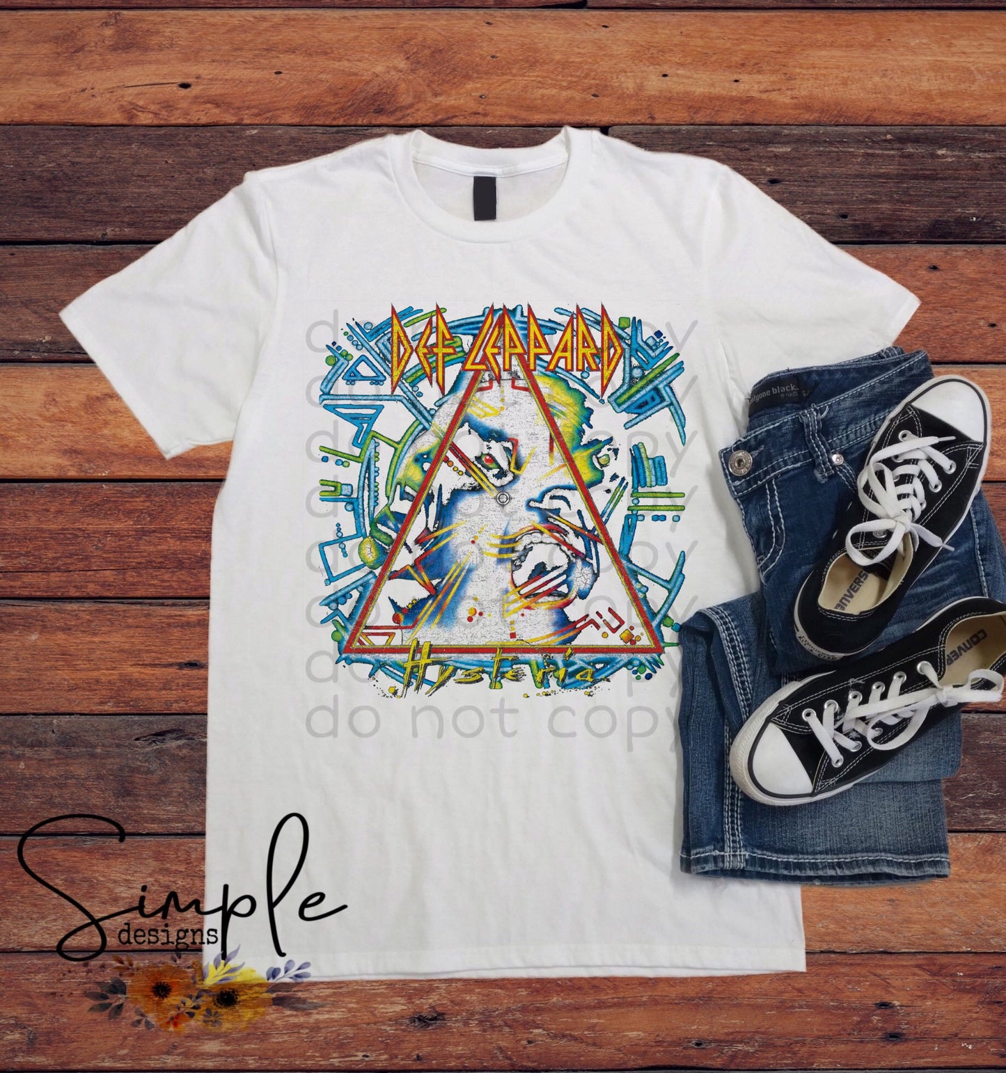 Def Leopard Triangle Sublimation Heat Transfer Sheets