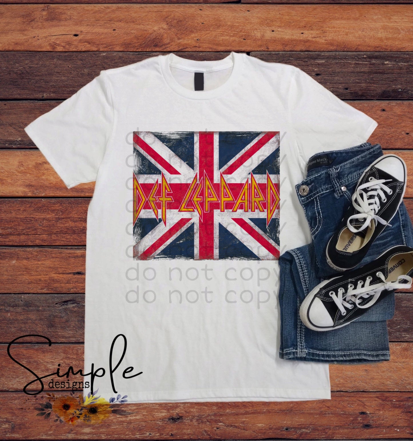Def Leopard Flag Sublimation Heat Transfer Sheets