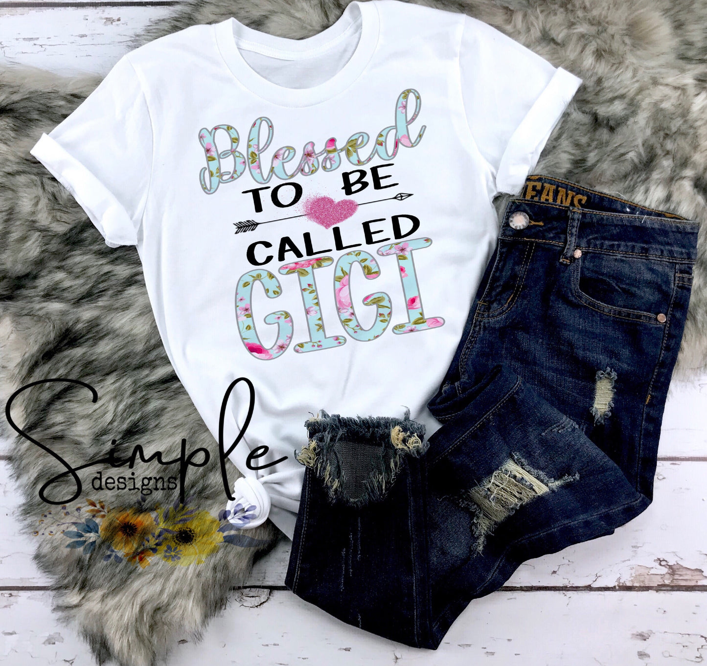 Blessed to be Called Gigi Sublimation Heat Transfer Sheet
