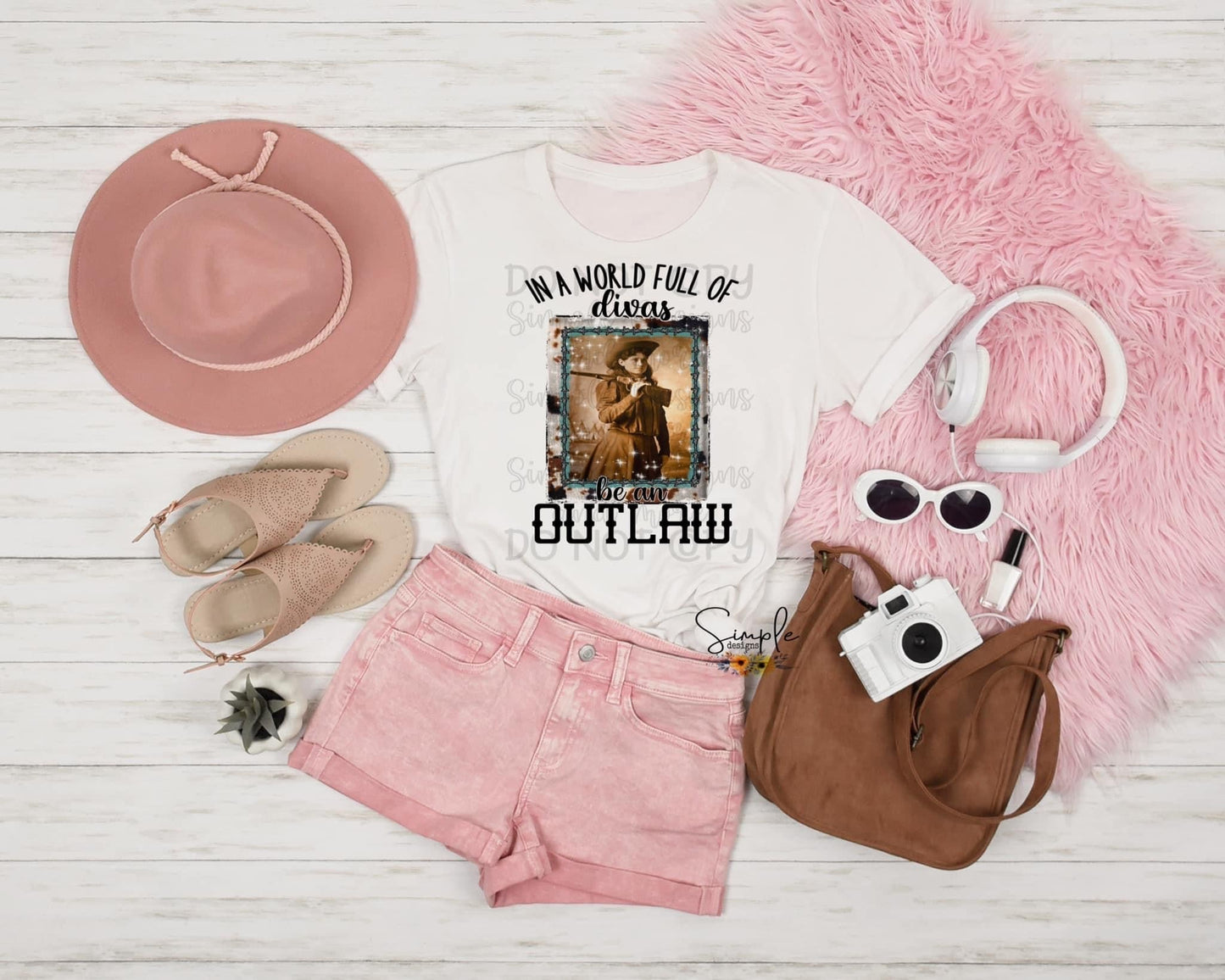 In a World Full of Divas Be an Outlaw Sublimation Heat Transfer Sheets
