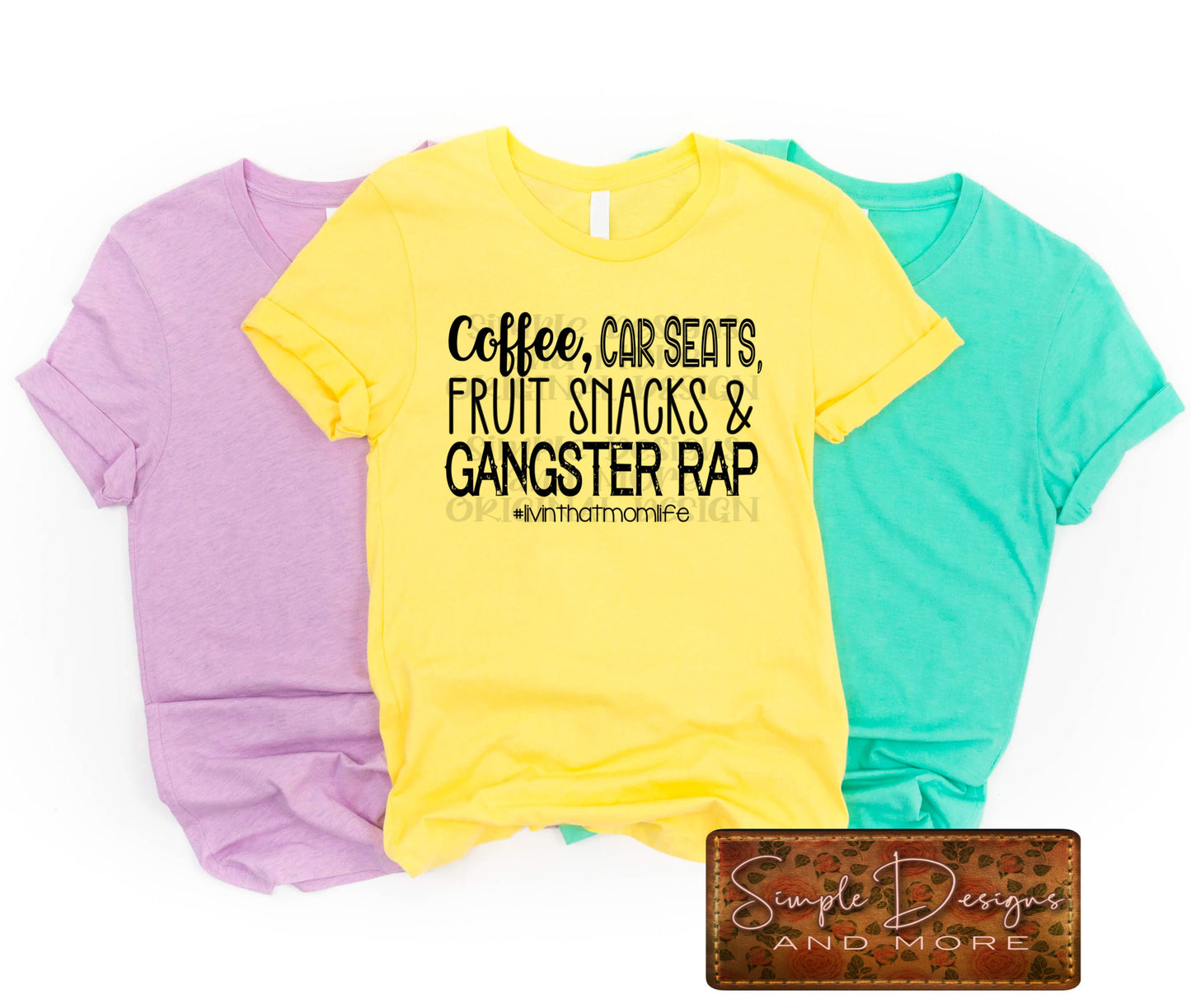 Coffee, Car Seats, Fruit Snacks and Gangster Rap Sublimation Heat Transfer Sheets
