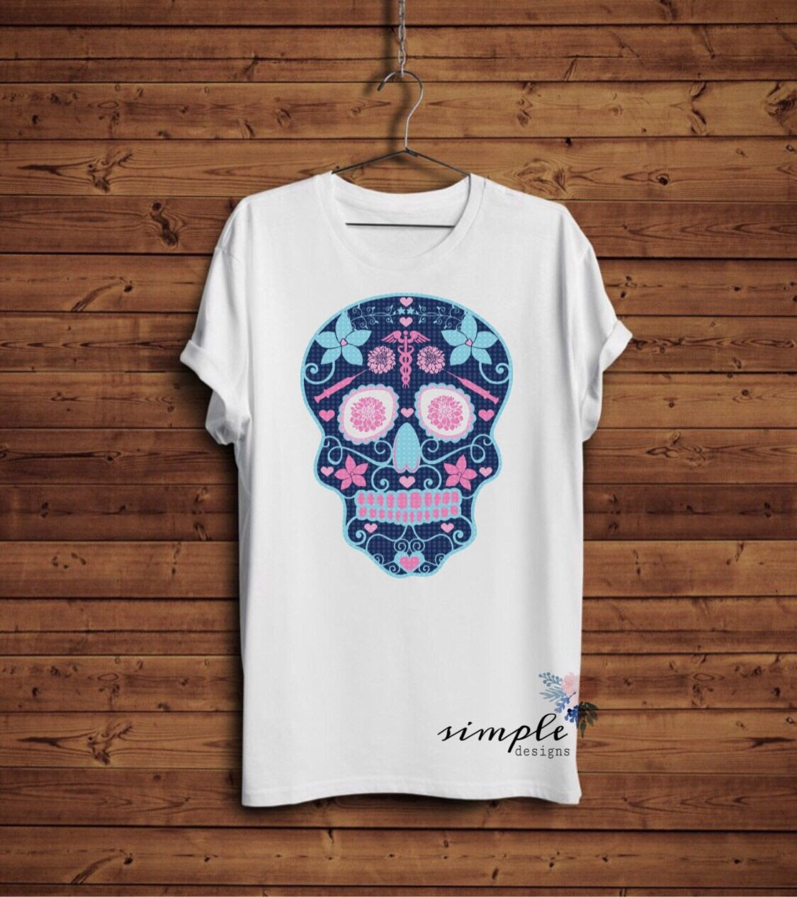 Skull Nurse Sublimation Heat Transfer Sheets