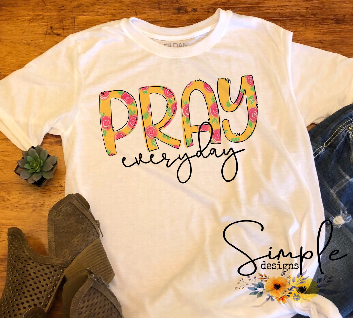 Pray Everyday Sublimation Heat Transfer Sheet