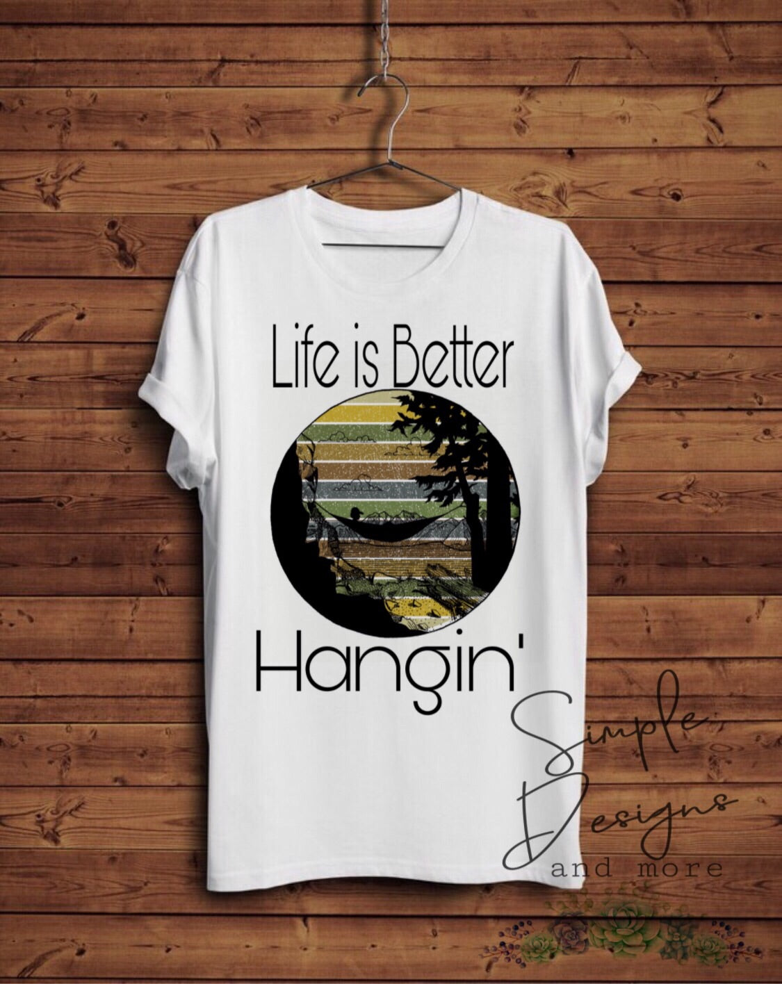 Life is Better Hangin Hammock Sublimation Heat Transfer Sheet