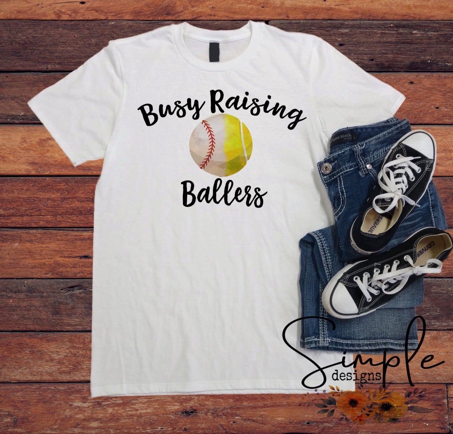 Busy Raising Ballers No Bandana Sublimation Heat Transfer Sheet