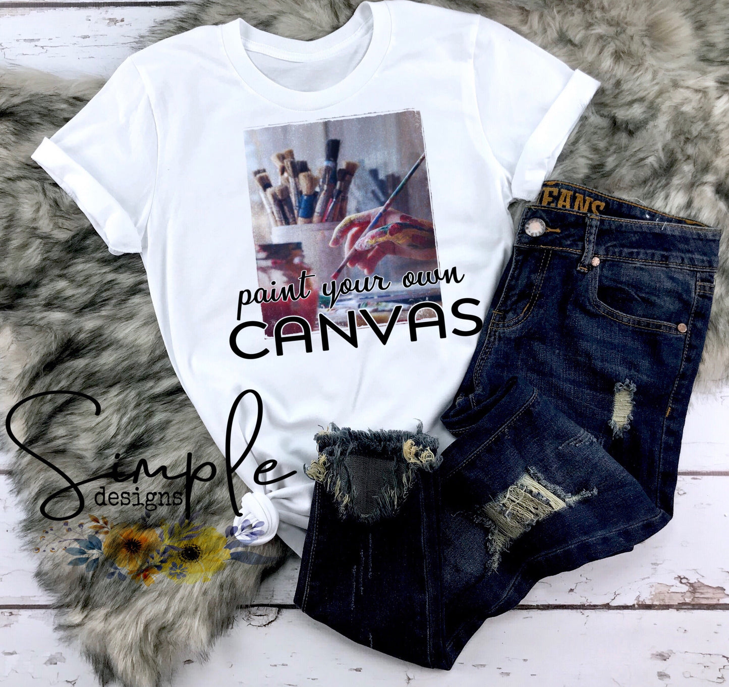 Paint Your Own Canvas Sublimation Heat Transfer Sheets