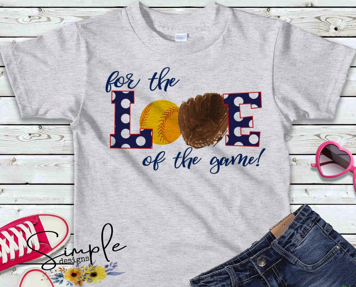 For the Love of the Game Sublimation Heat Transfer Sheet