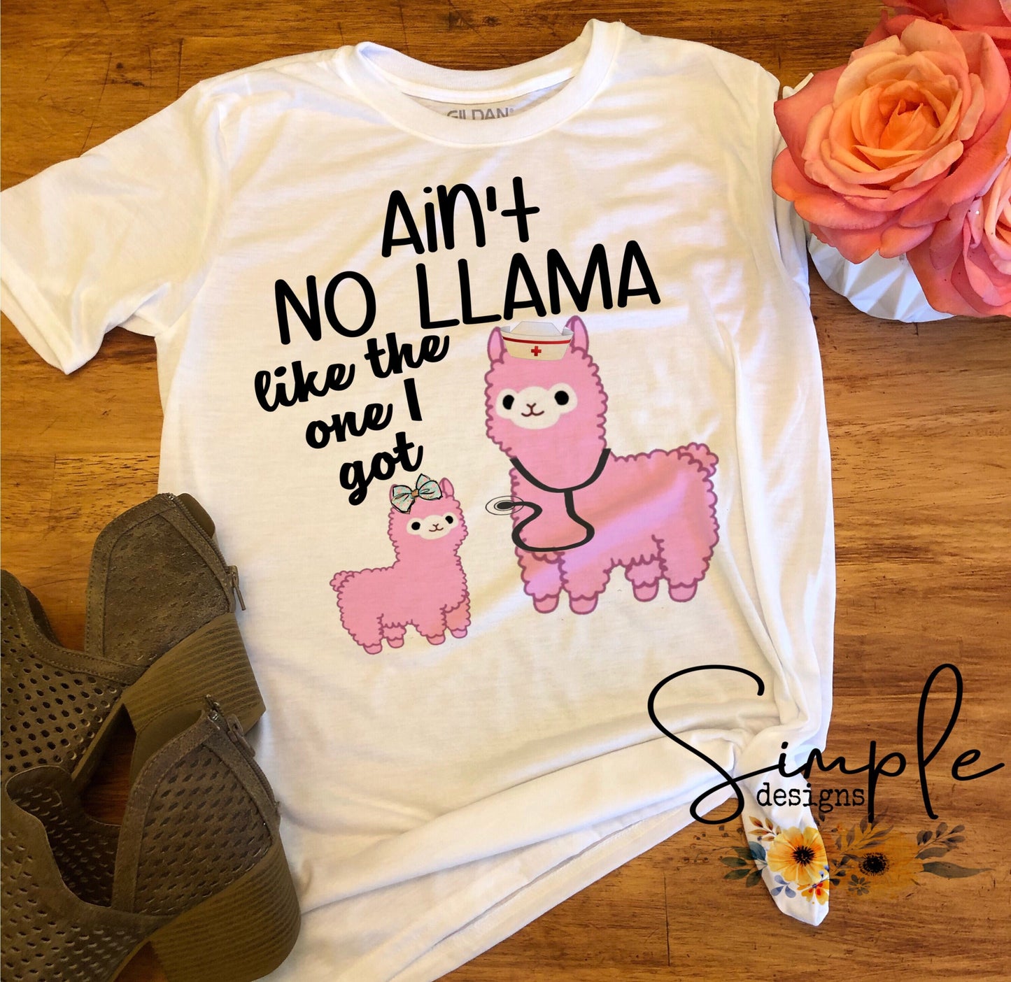Nurse Llama Ain’t No Llama Like the One 1 I Got Sublimation Heat Transfer Sheets