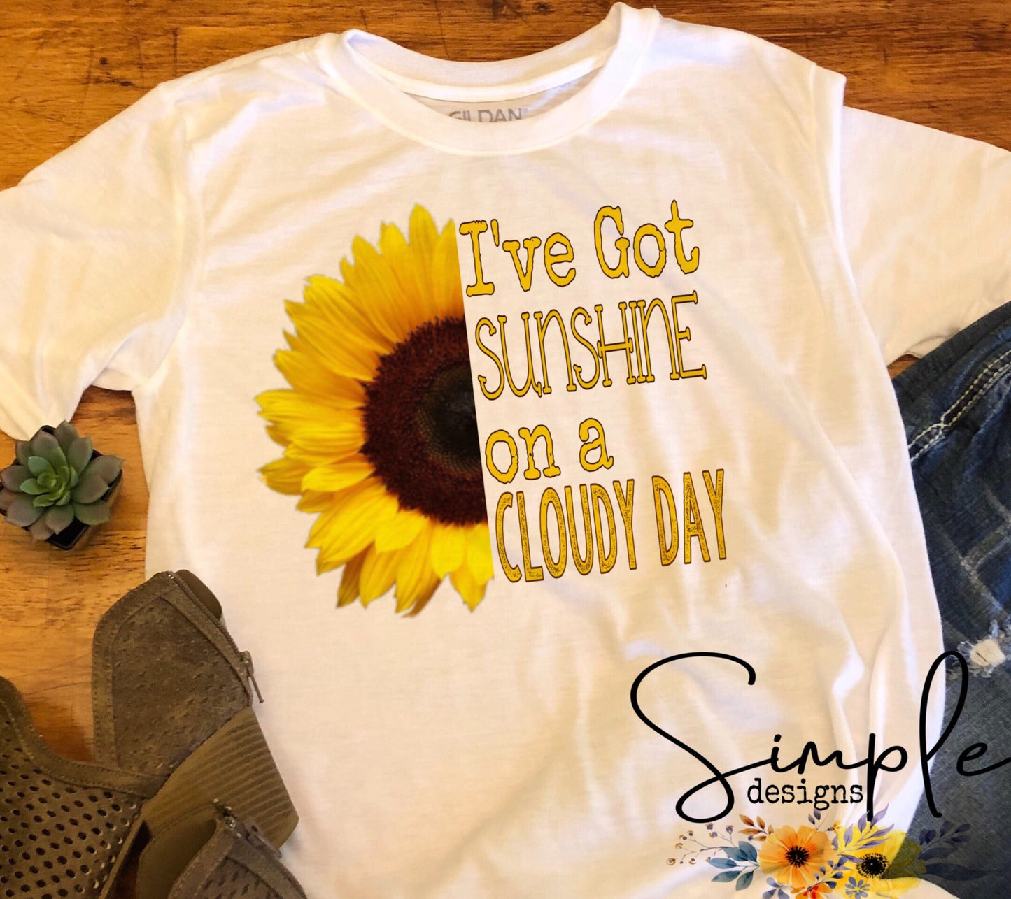 I Got Sunshine on a Cloudy Day Sublimation Heat Transfer Sheet