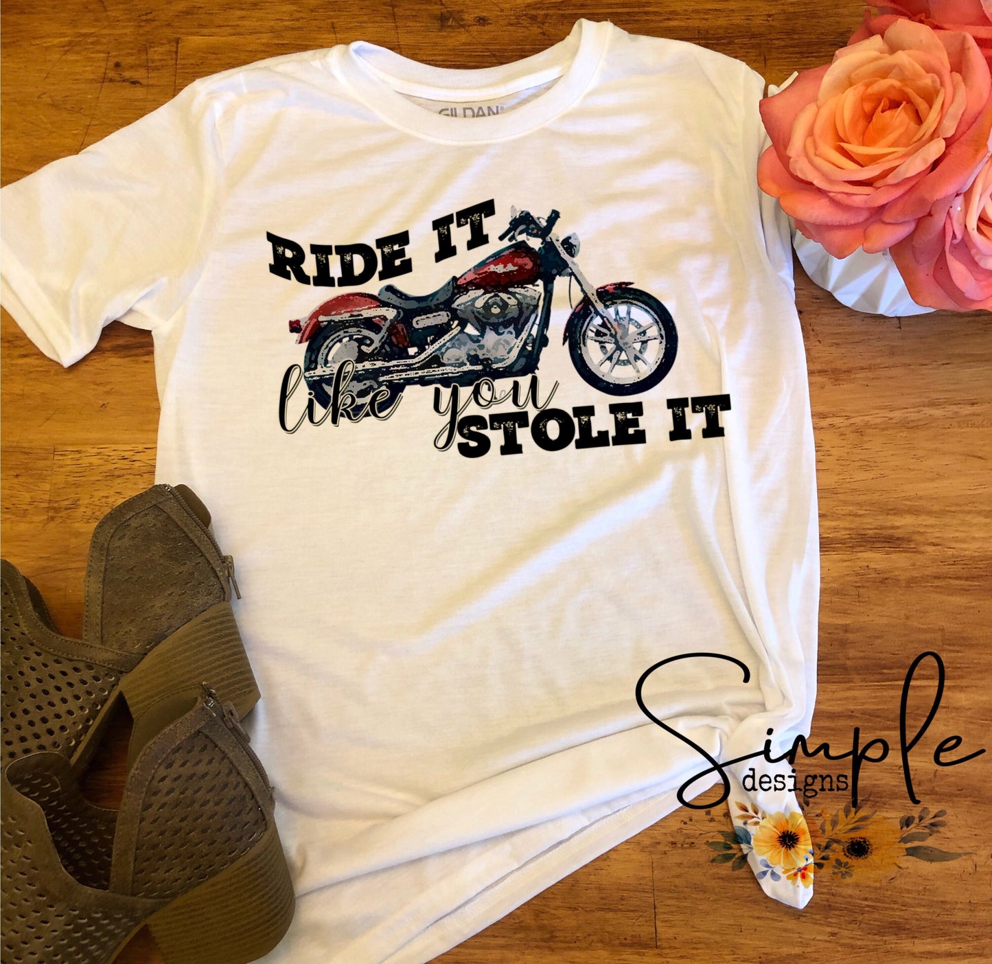 Ride It Like You Stole It Sublimation Heat Transfer Sheet