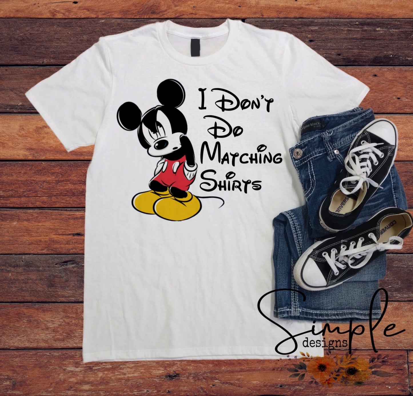 I Don’t Do Matching Shirts Sublimation Heat Transfer Sheets