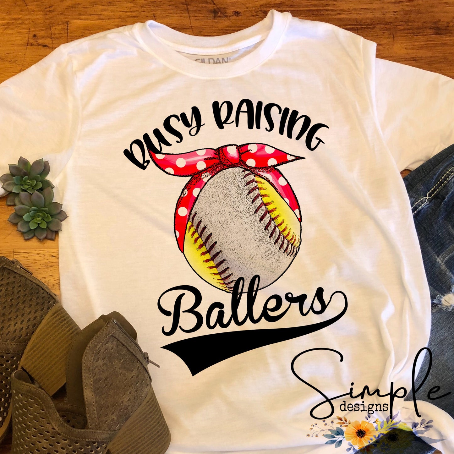 Busy Raising Ballers Bandana Sublimation Heat Transfer Sheet