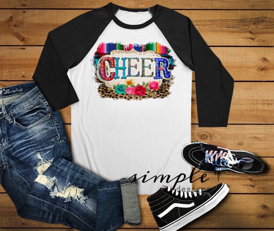 Cheer Serape and Leopard Sublimation Heat Transfer Sheet