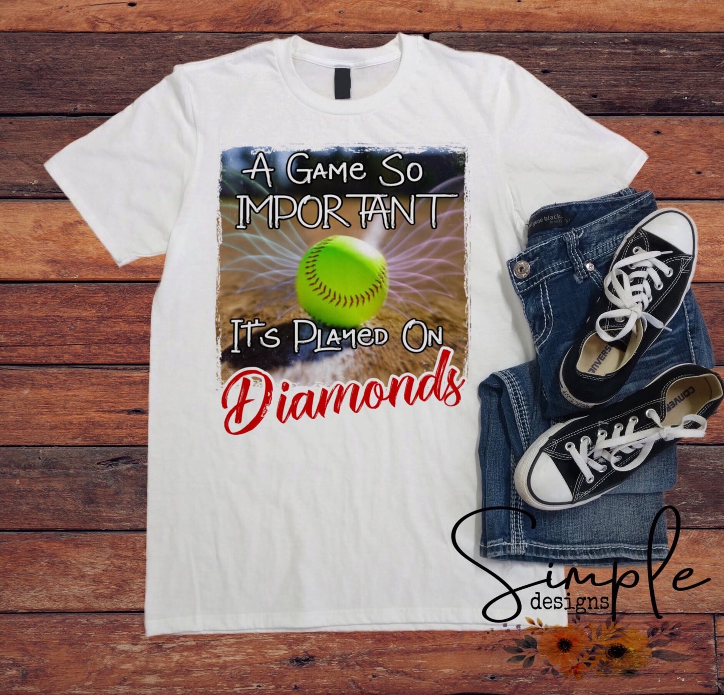 A Game So Important It’s Played On Diamonds Sublimation Heat Transfer Sheet