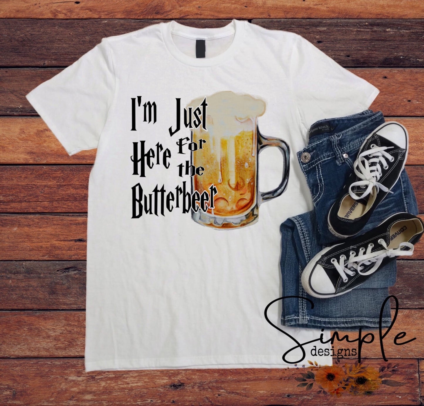 I’m Just Here for the Butterbeer HPotter Sublimation Heat Transfer Sheets