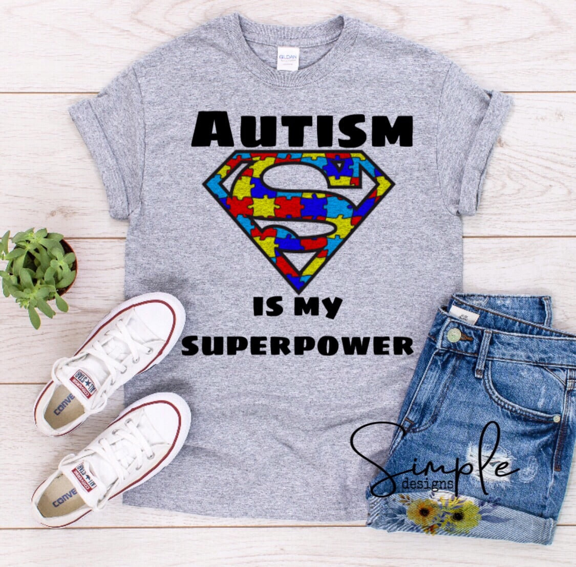 Autism is My SuperPower Sublimation Heat Transfer Sheet