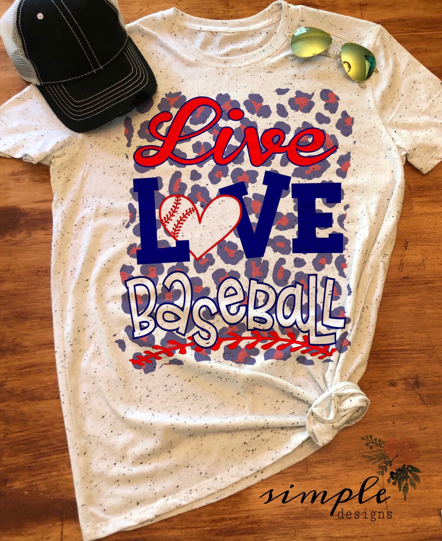 Live Love Baseball Sublimation Heat Transfer Sheet