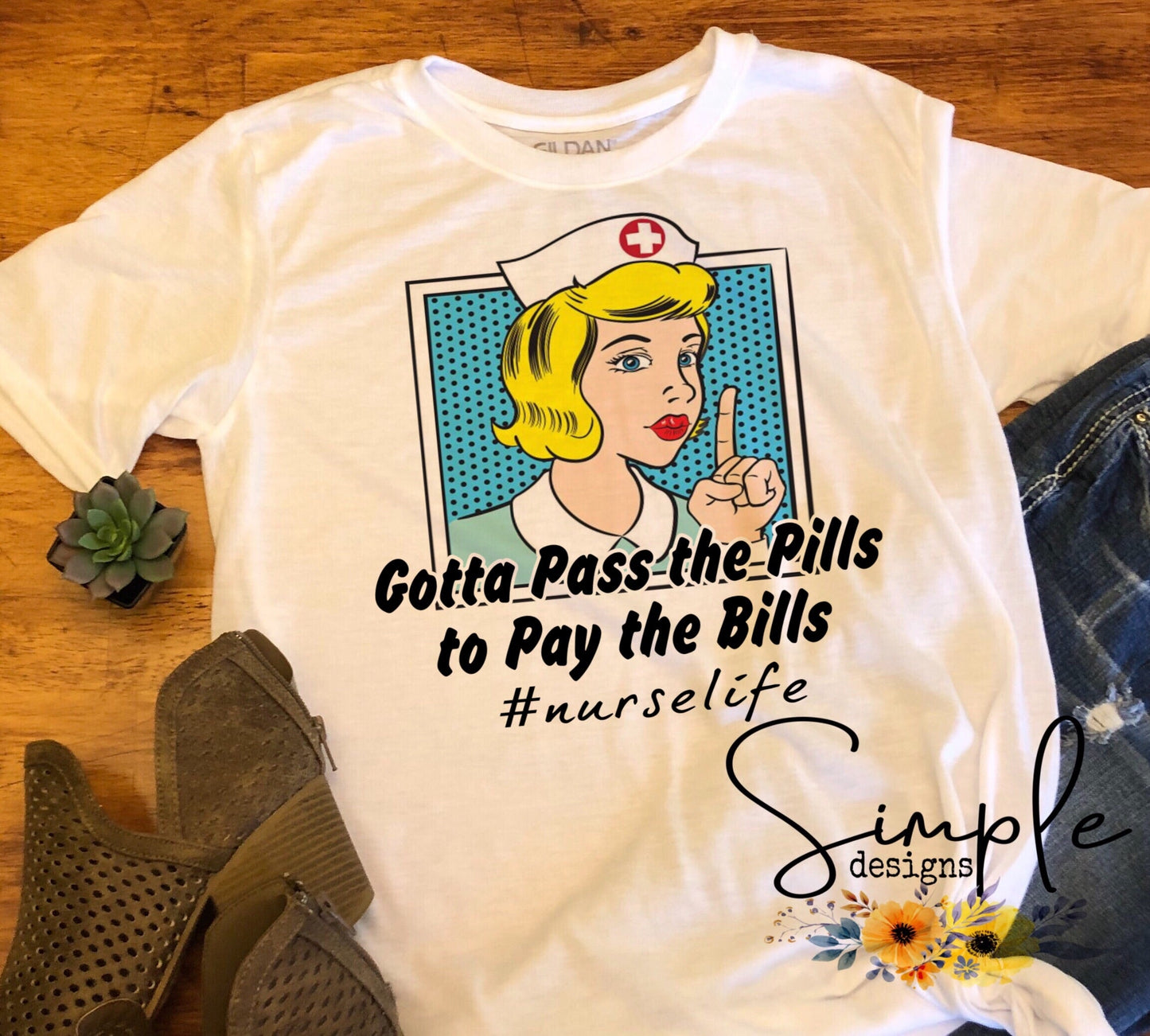 Gotta Pass the Pills Nurse Sublimation Heat Transfer Sheets