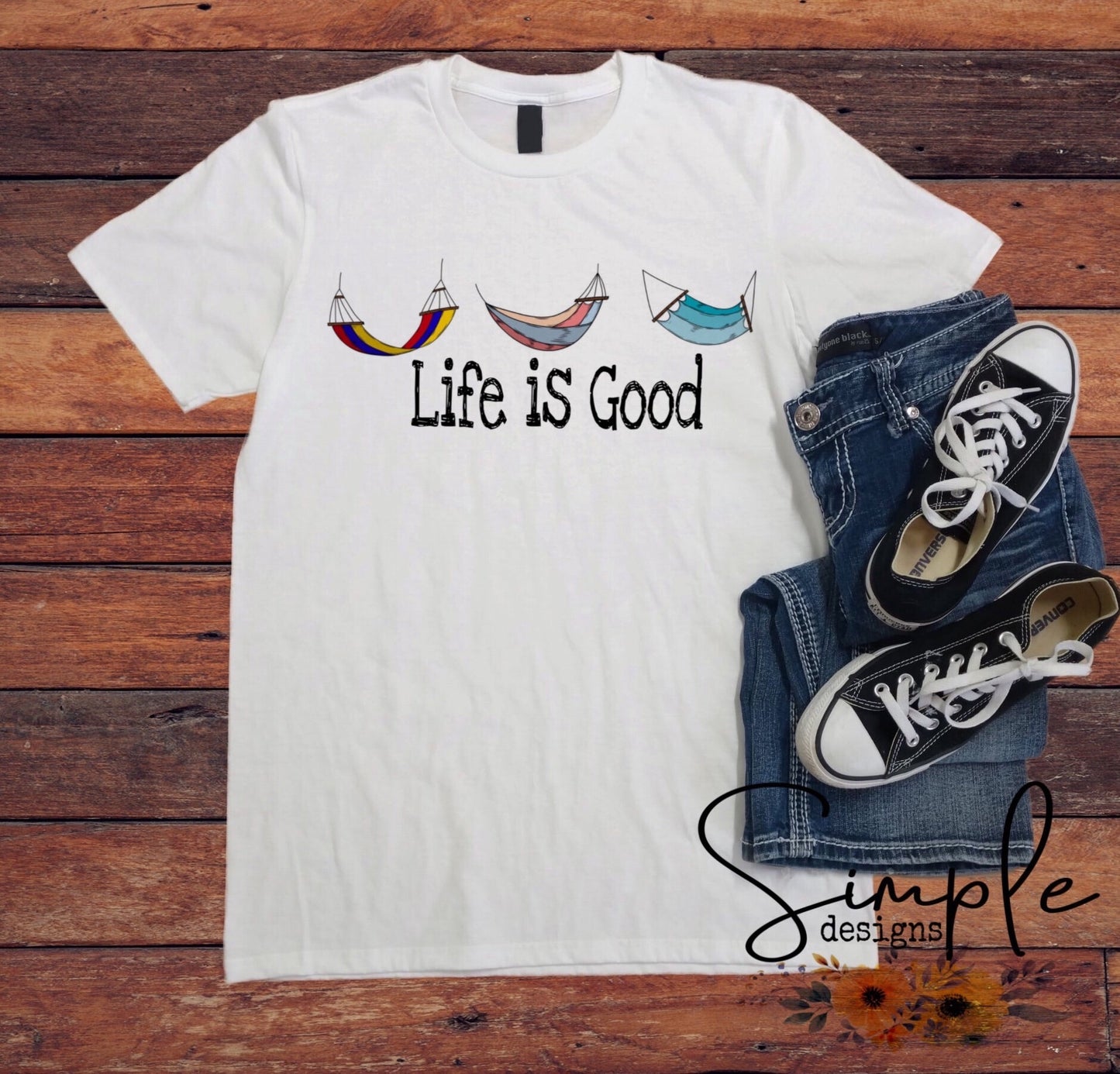 Life is Good Hammock Sublimation Heat Transfer Sheet